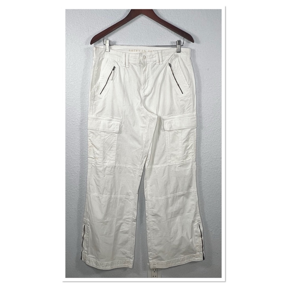 American Eagle Outfitters Baggy Pant Women's Stretch Ankle Zip SZ 10 NWT